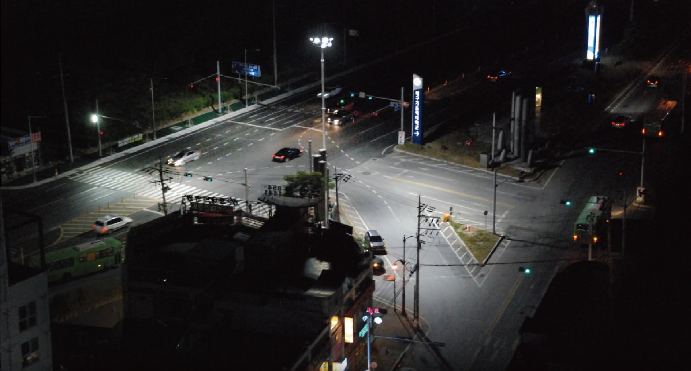 High Mast Lighting Pole, 300W LED FloodLight
